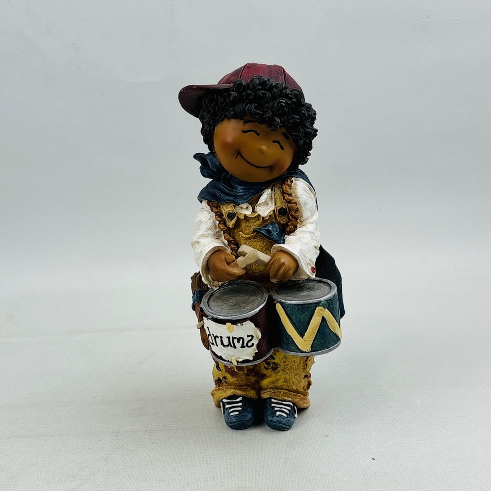 Button Jar Kids Christmas Pageant Figure Lil' Drummer Boy Sandy Tuzinski 2003